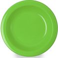 waca diep bord ø 21,6 cm, kunststof (set, 4 stuks) groen
