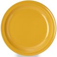 waca plat bord melamine, ø 23,5 cm (set) geel