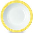 waca diep bord bistro melamine, 20,5 cm (set, 4 stuks) geel