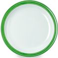 waca bord bistro melamine, 23,5 cm (set, 4 stuks) groen