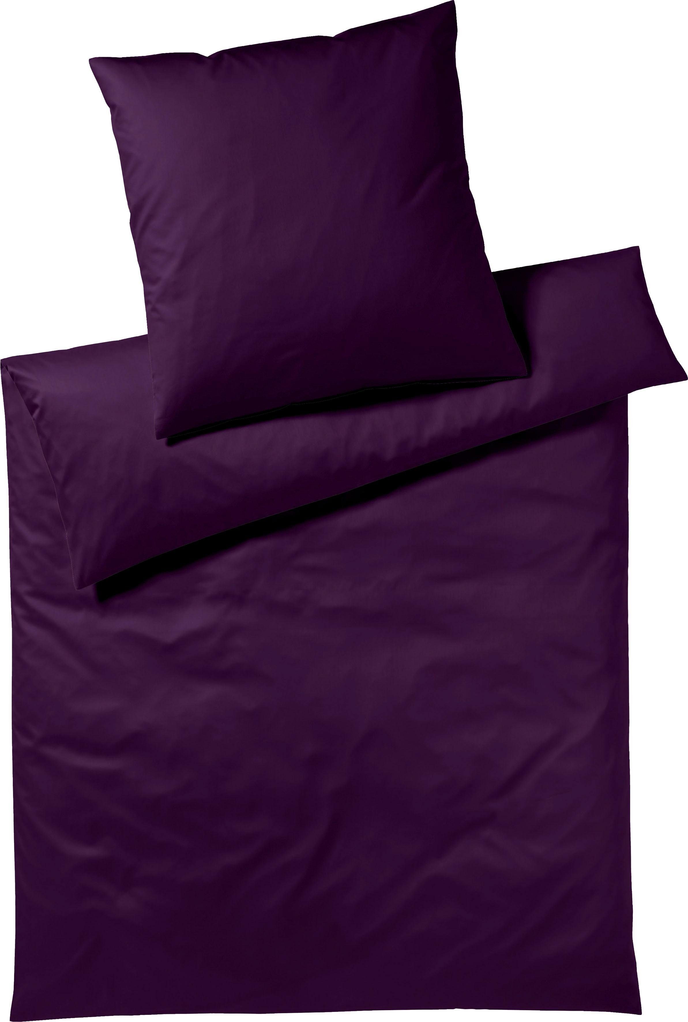 Yes for Bed Overtrekset Pure & Simple Uni gemaakt van hoogwaardig mako satijn
