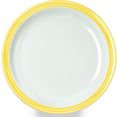 waca bord bistro melamine, 23,5 cm (set, 4 stuks) geel