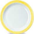 waca ontbijtbordje bistro melamine, 19,5 cm (4 stuks) geel