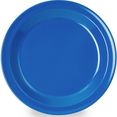 waca ontbijtbordje melamine, 19,5 cm (4 stuks) blauw