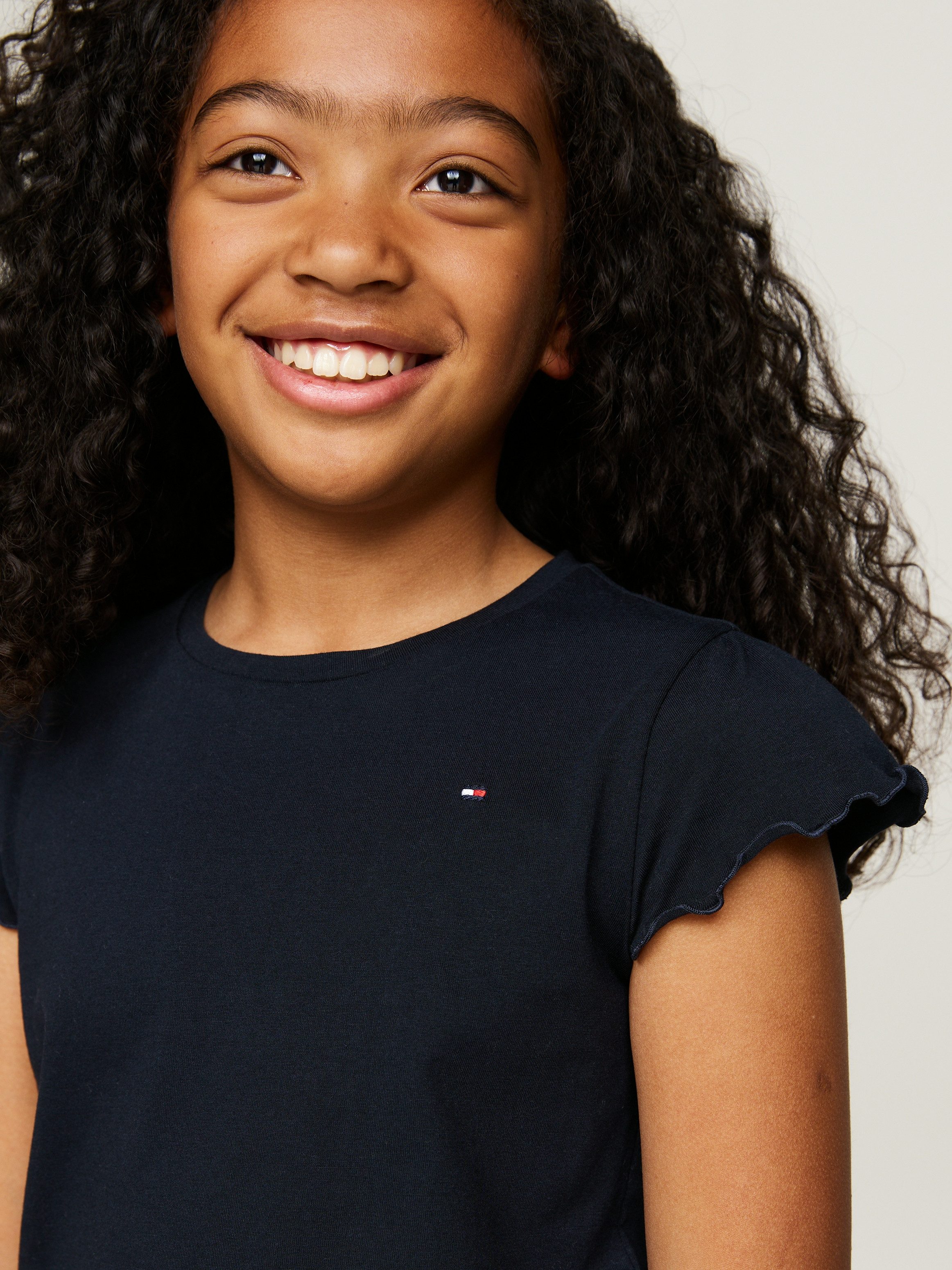 Tommy Hilfiger T-shirt ESSENTIAL RUFFLE SLEEVE TOP