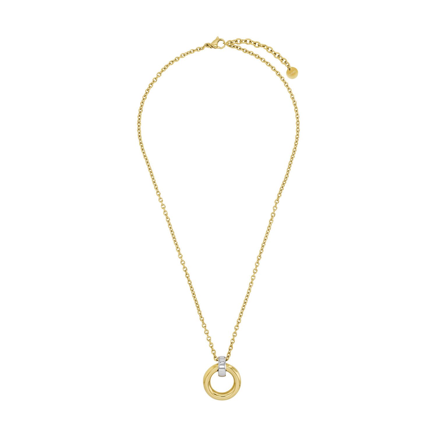 Joop! Ketting met hanger Cirkel met zirkoon (synthetisch)