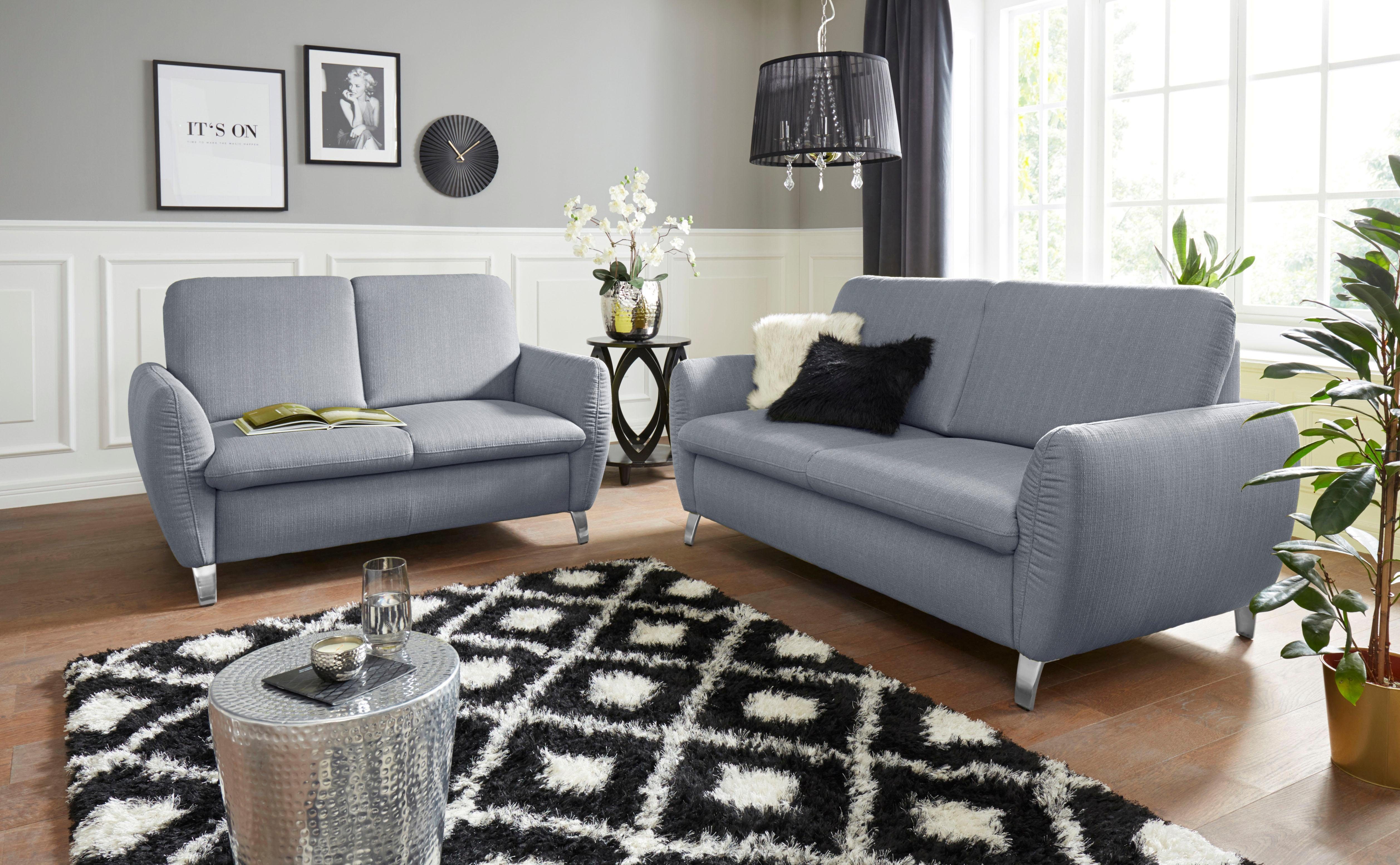 sit&more 2,5-zitsbank Daytona met binnenvering en een hoofdsteun