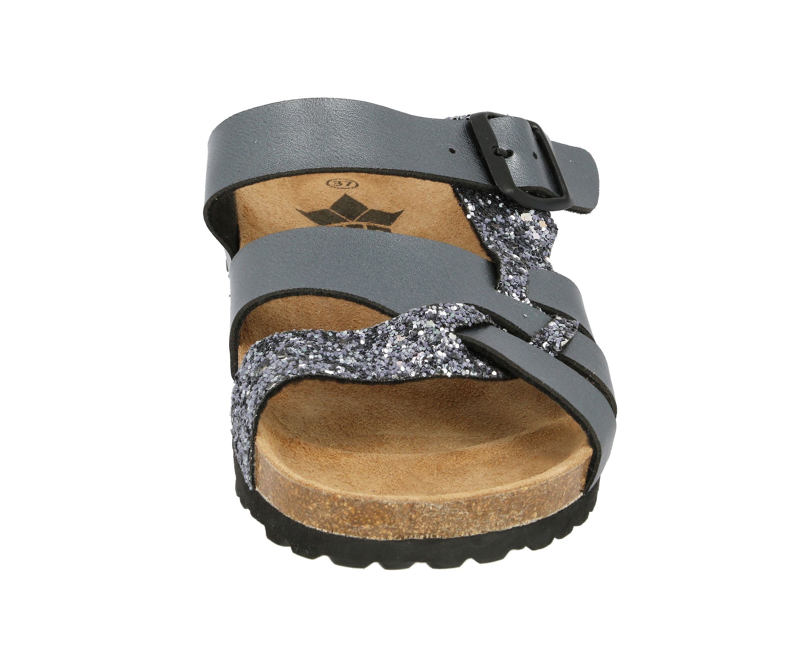 Lico Slippers Bioline Gleam - antraciet