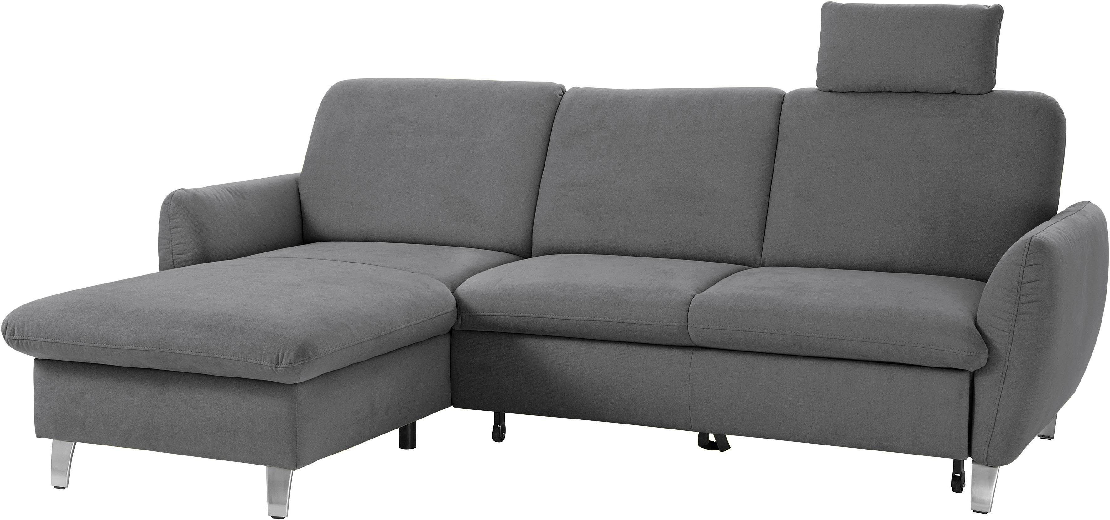 sit&more Hoekbank Daytona L-vorm met binnenvering, een hoofdsteun en naar keuze met slaapfunctie