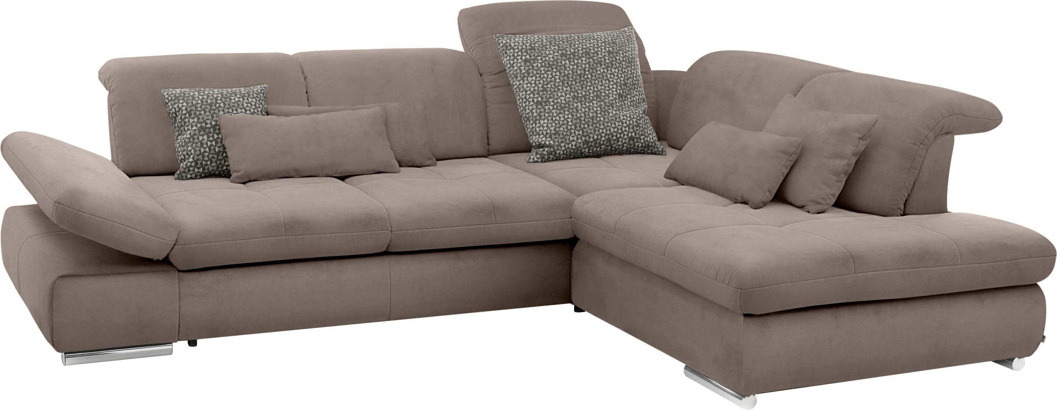 set one by Musterring Hoekbank SO 4100 met comfortabele pocketvering en hoofdeindeverstelling,