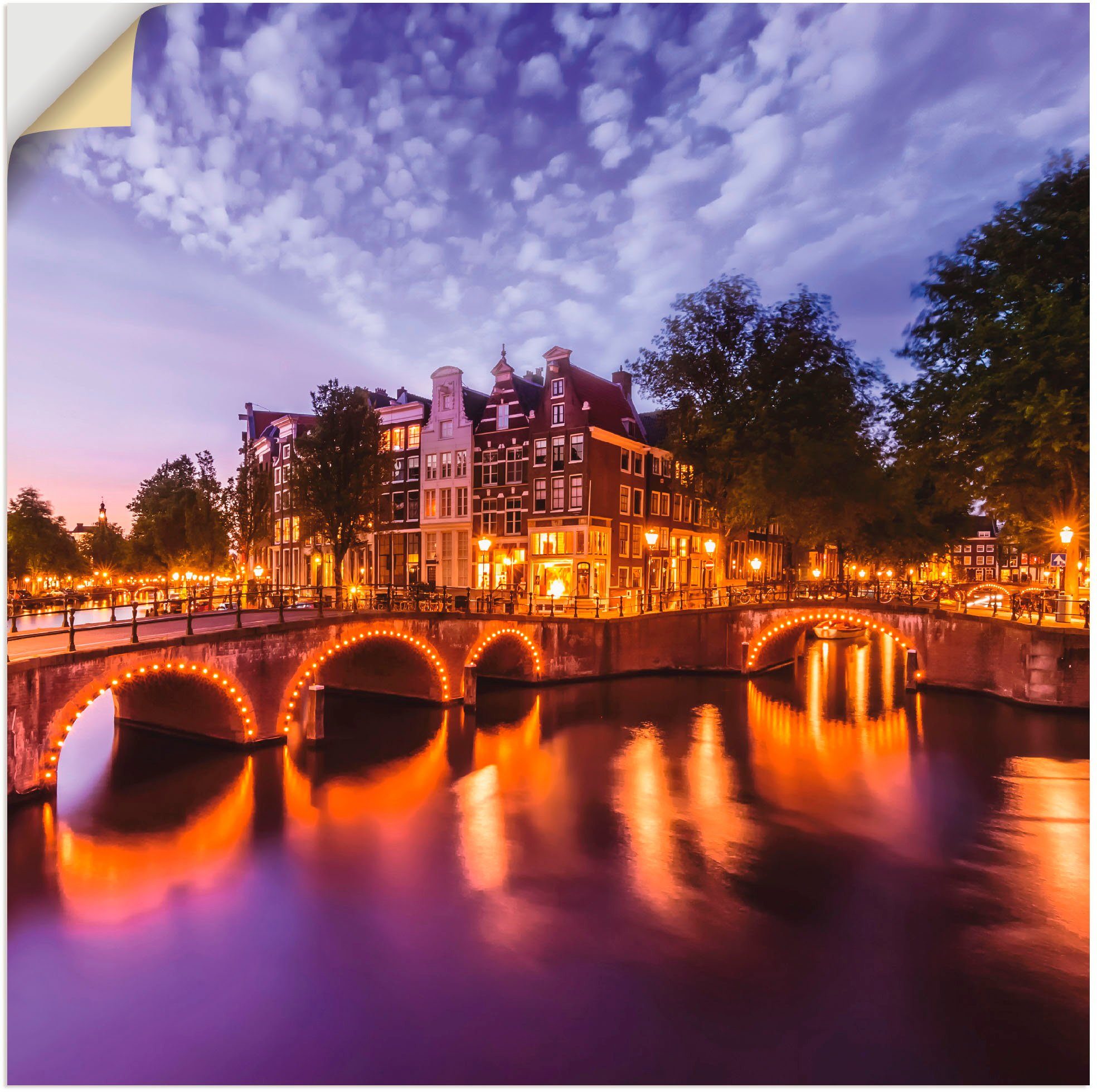 Artland artprint Amsterdam Keizersgracht Leidsegracht