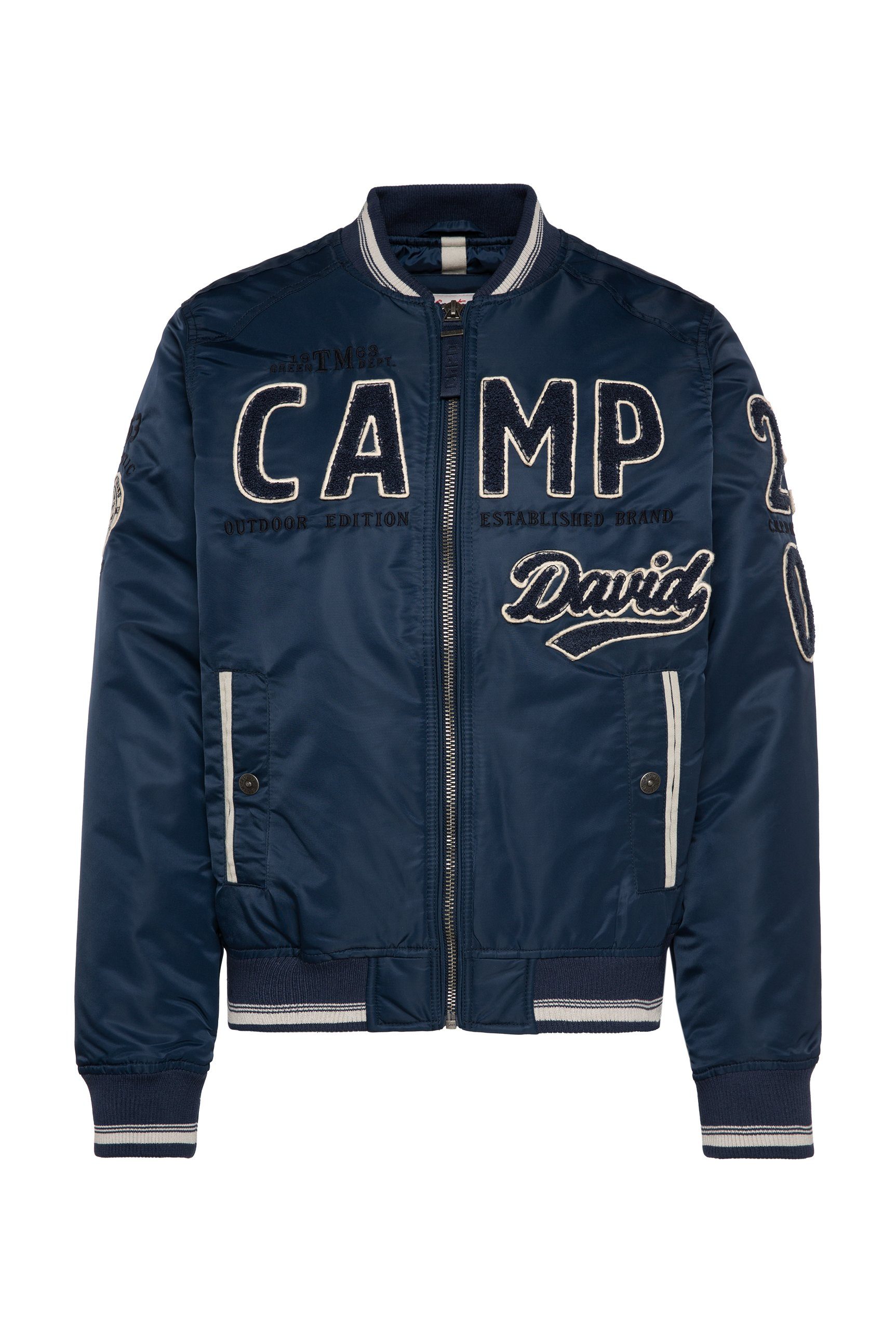 CAMP DAVID Blouson met groot frotté-logo