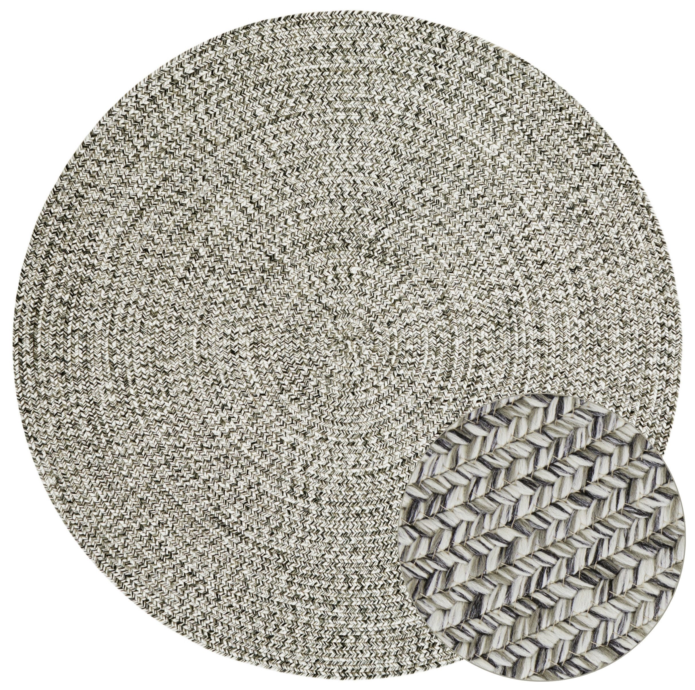 NORTHRUGS Vloerkleed Trenzado In- & Outdoor, Handmade-Look, Geweven, Weerbestendig, Balkon, Woonkamer