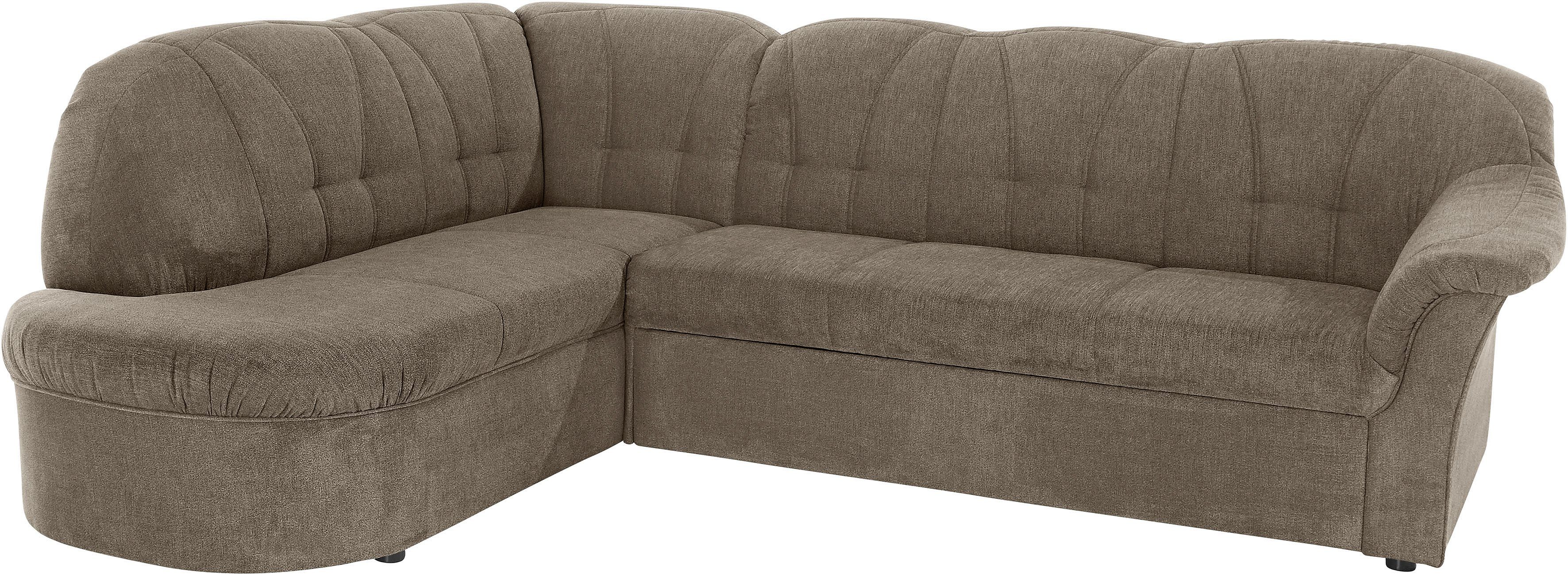 DOMO collection Hoekbank Pegnitz, elegante rugsteppingen, tijdloze vormtaal, L-vorm