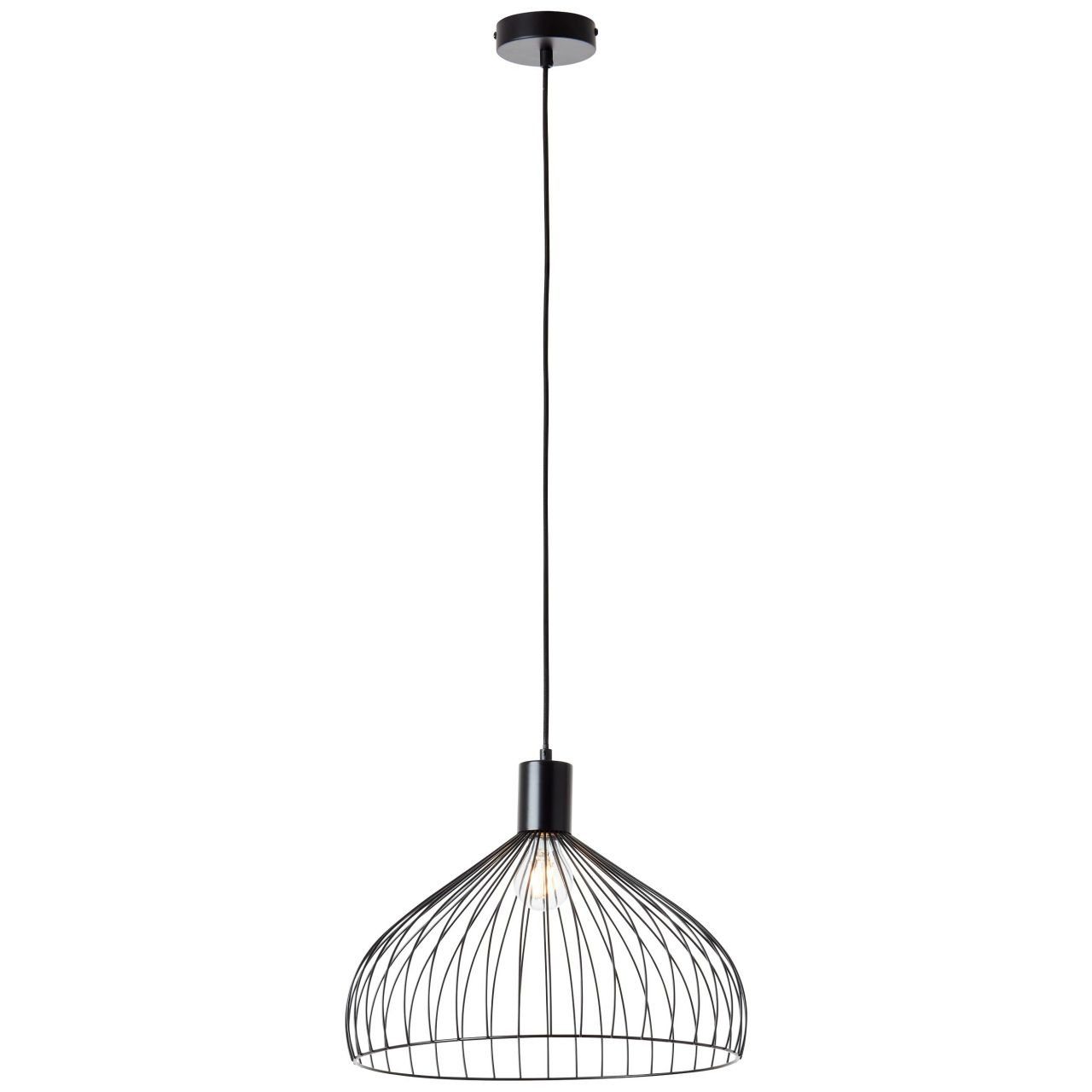 Brilliant Leuchten Hanglamp Blacky Hanglamp 40 cm matzwart (1 stuk)