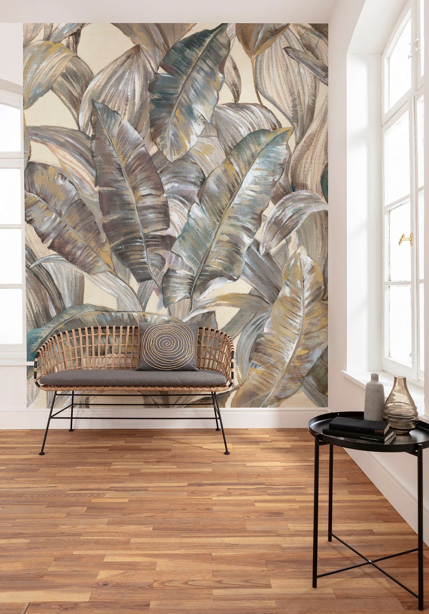 Komar Vliesbehang Digitale print vlies - Graceful Gold - Afmeting 200 x 250 cm (1 stuk)