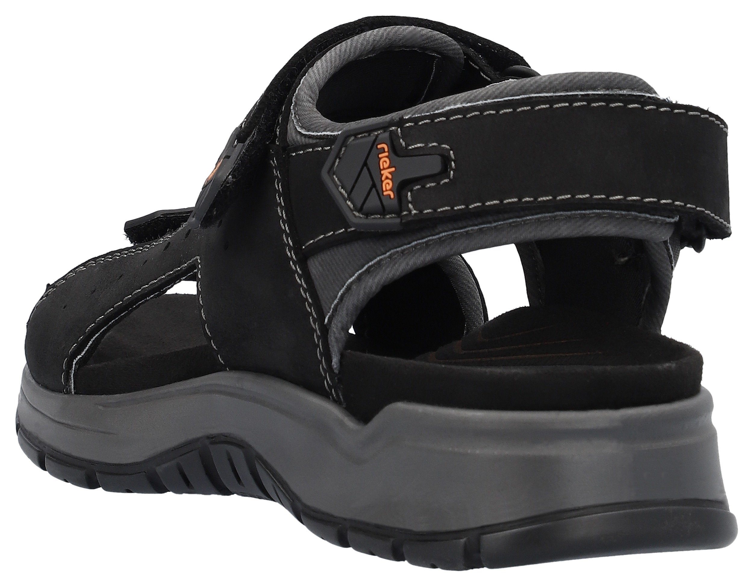 Rieker Sandalen , zomerschoen, klittenbandschoen, vrijetijdssandaal, met 3 klittenbandsluitingen