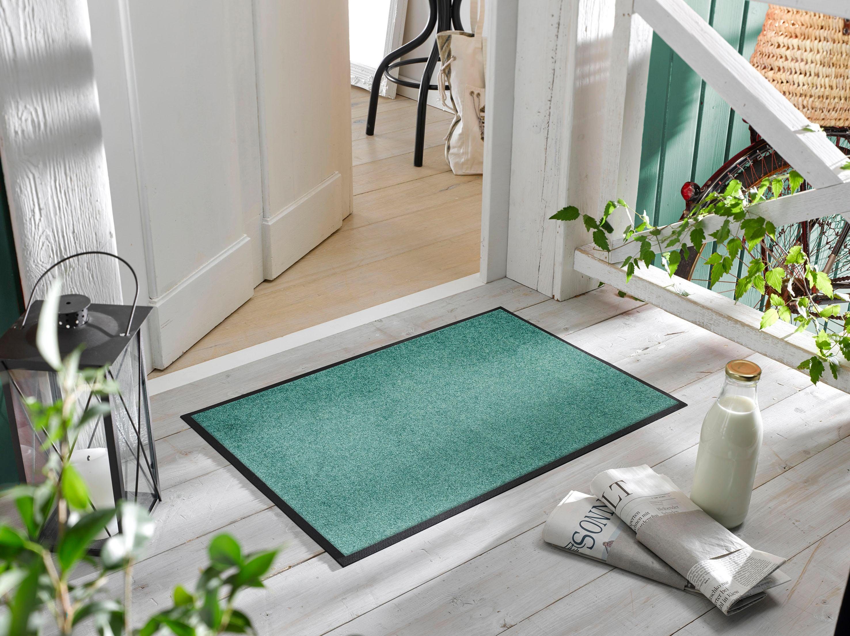 wash+dry by Kleen-Tex Mat Trend Uni, vuilafstotende mat, wasbaar