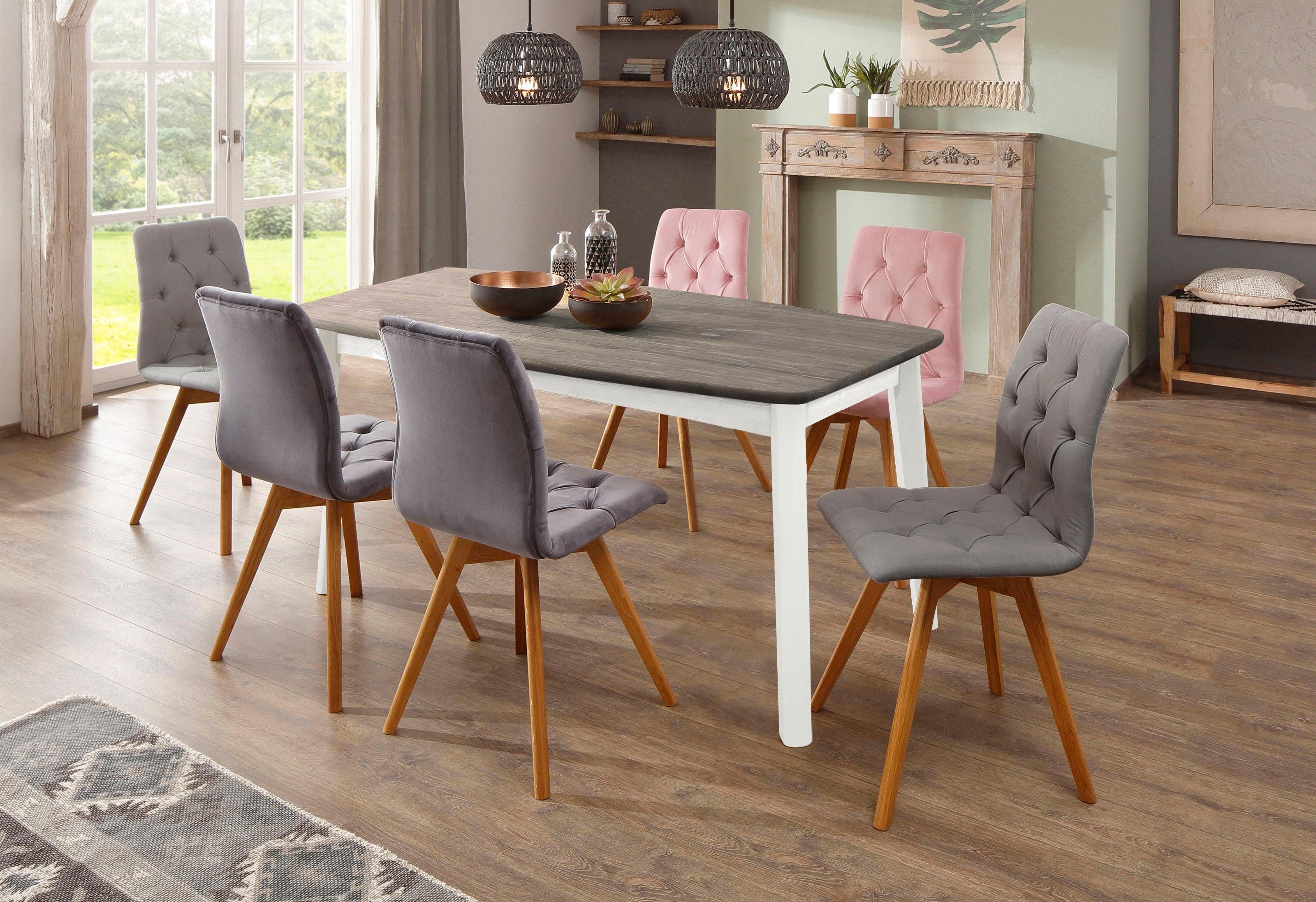 Home affaire Eettafel PALERMO met uittrekfunctie, van massief hout, fsc® gecertificeerd