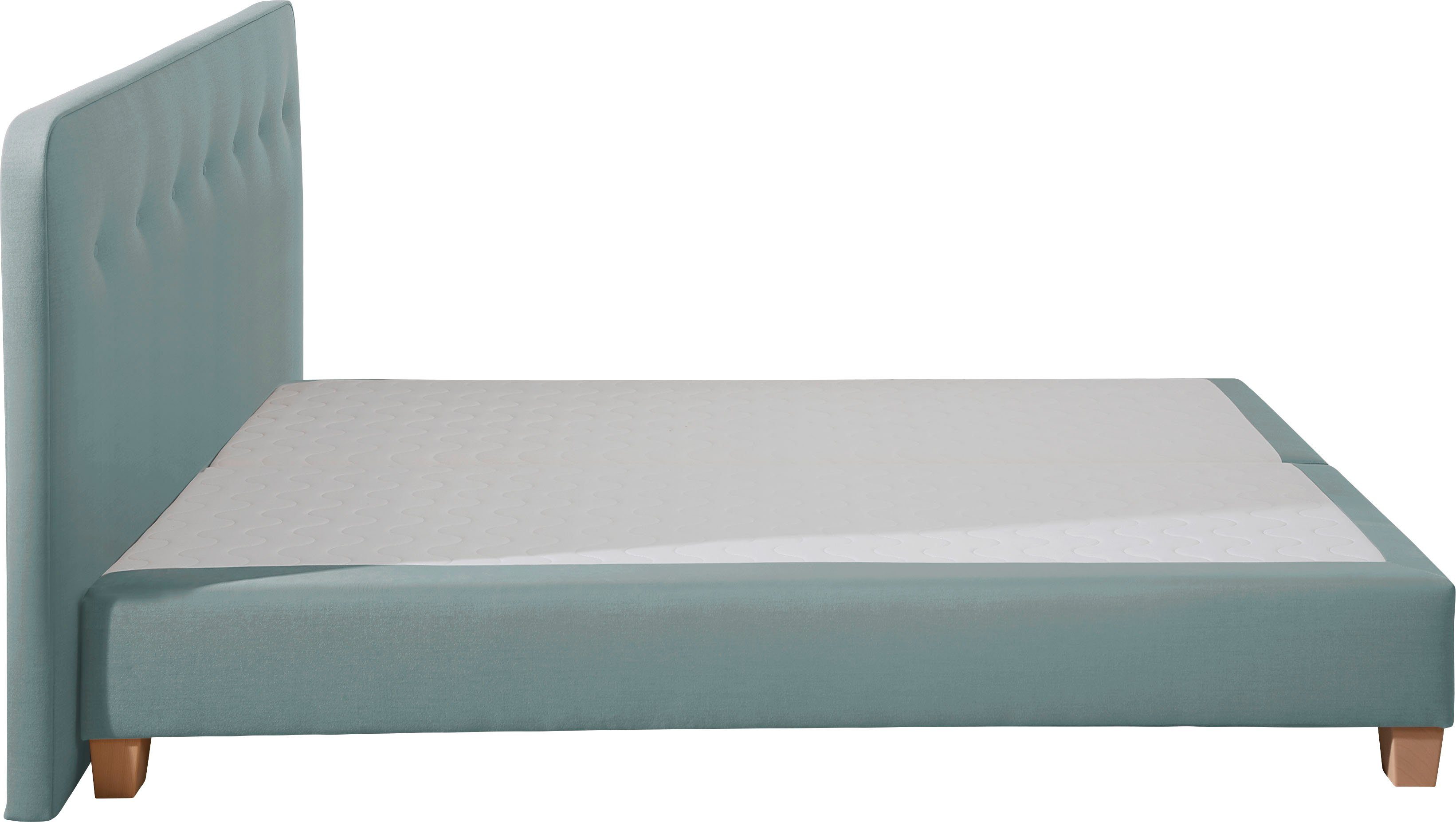 Home affaire Boxspring Fargo inclusief topper, in 3 soorten matrassen, in fluweel of structuurstof