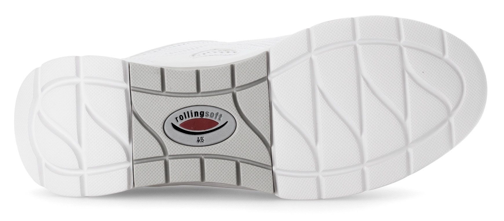 Gabor Rollingsoft Sneakers met sleehak , vrijetijdsschoen, lage schoen, veterschoen met verwisselbaar voetbed