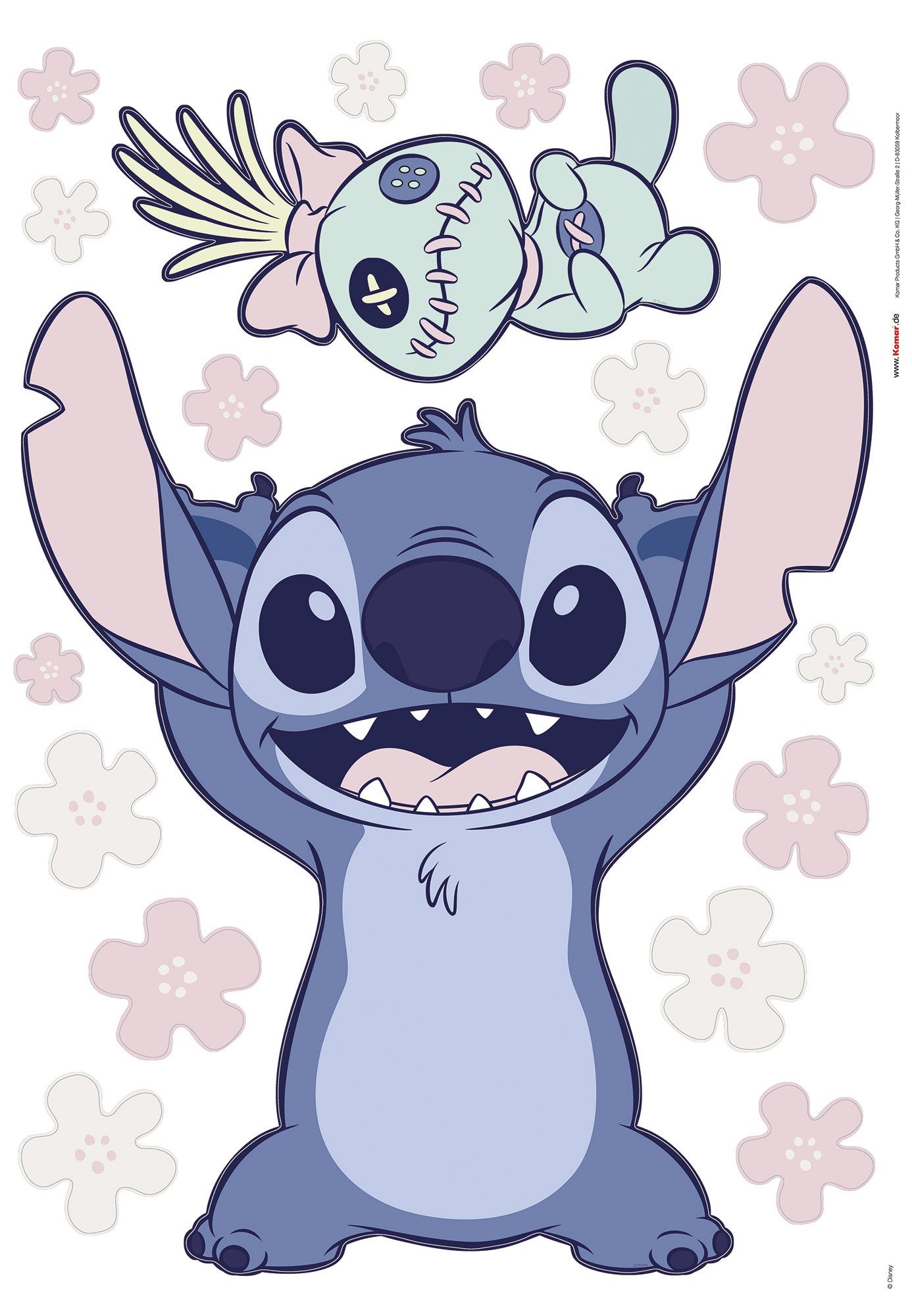 Komar Wandfolie Disney Lilo and Stitch Lifesize (1 stuk)