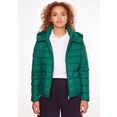 tommy hilfiger gewatteerde jas lw padded hooded jacket met grote verstelbare capuchon groen