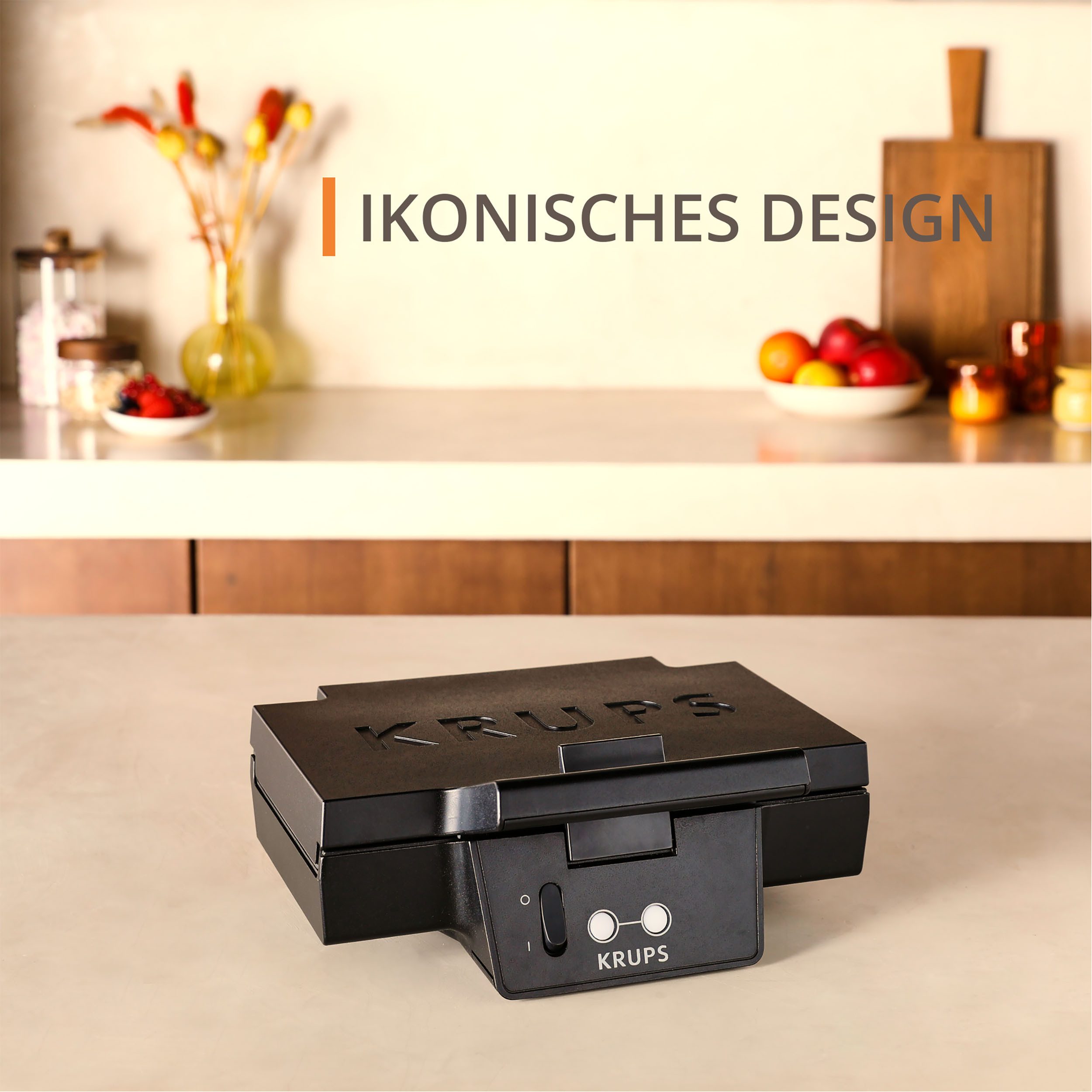 Krups Sandwichmaker FDK461 Iconic Dreiecksform