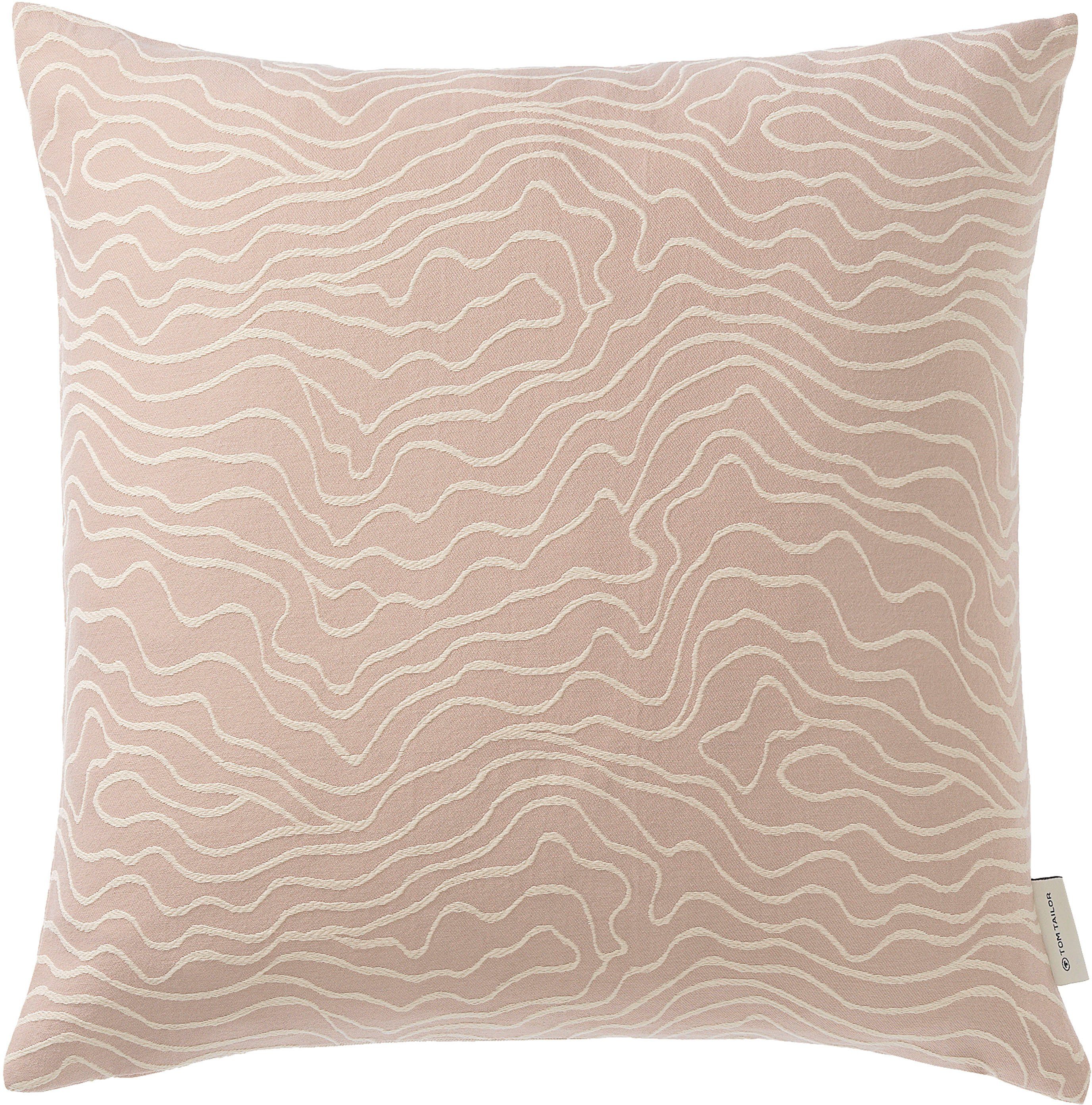 TOM TAILOR HOME Kussenhoezen Marbel met tijdloos printmotief (1 stuk) kussenovertrekken roze