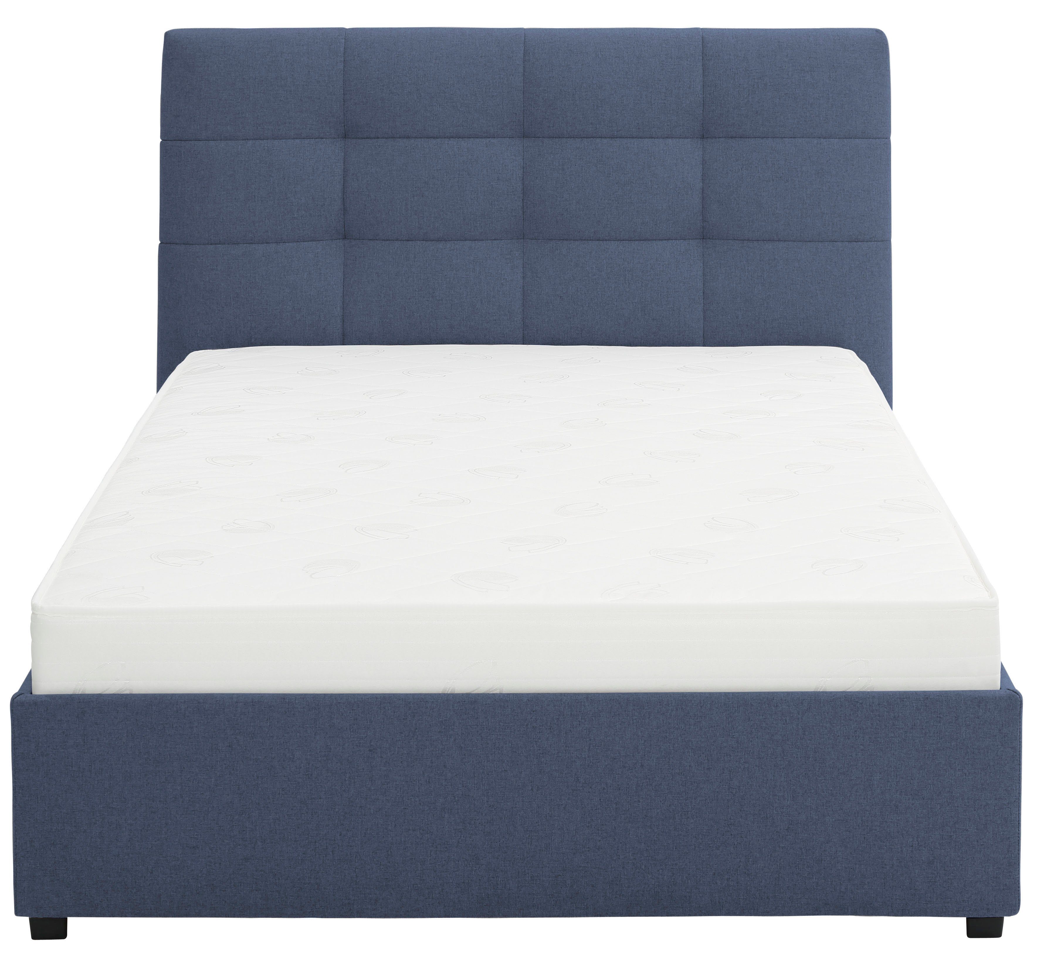 Lüttenhütt Gestoffeerd bed Endres met bedkist, naar keuze zonder matras/lattenbodem of incl. matras