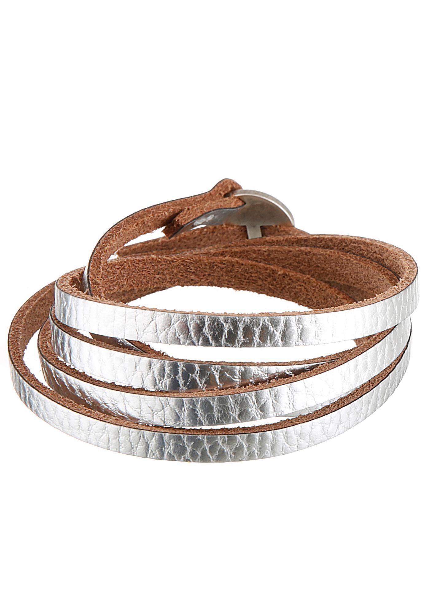 Firetti Leren armband Sieraden cadeau wikkelarmband (1-delig)