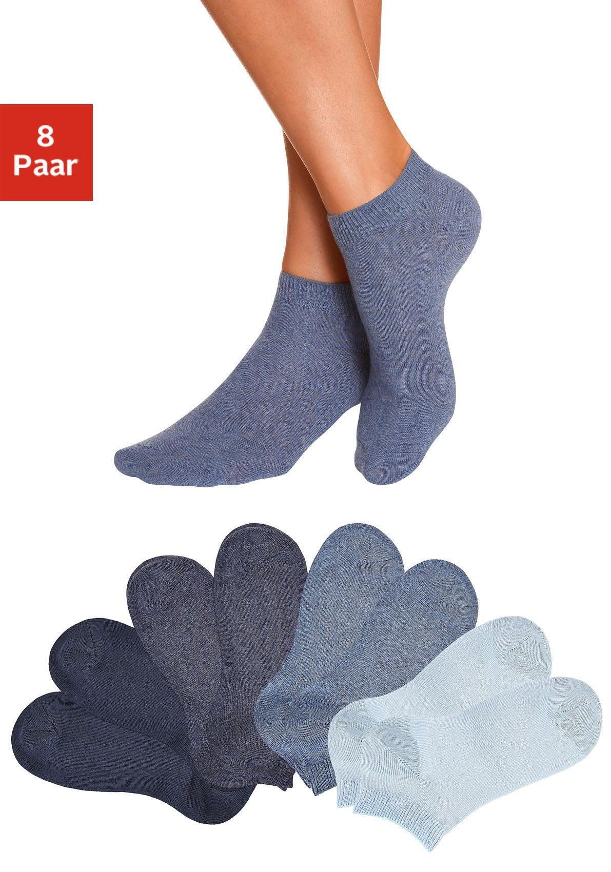 Go in Korte sokken uni in basic kleuren (8 paar)