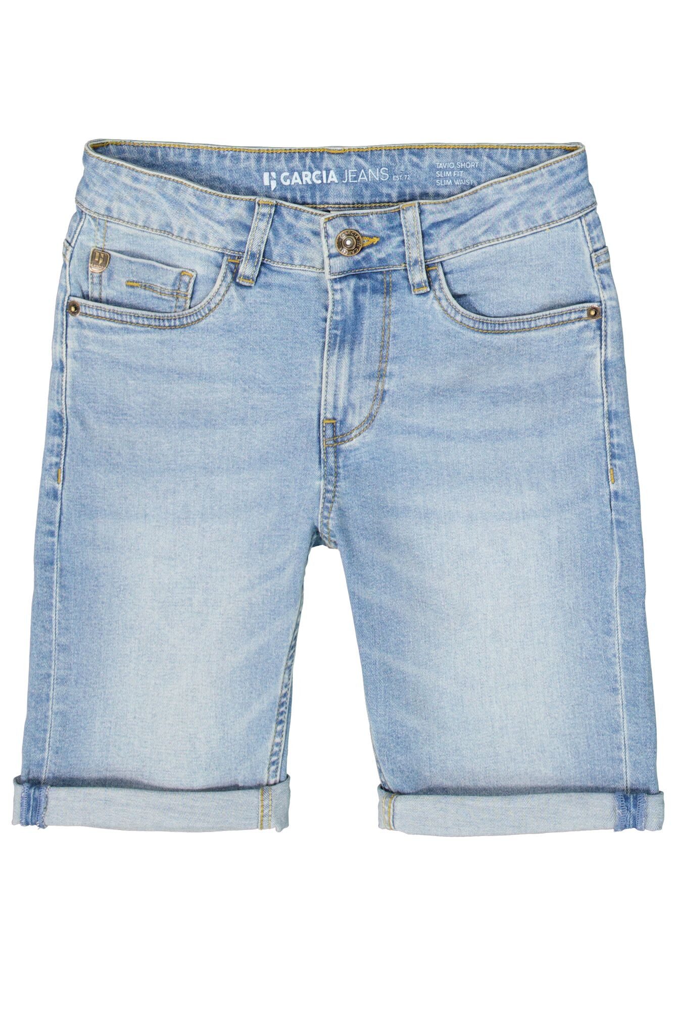 Garcia Jeansshort TAVIO met used-effecten
