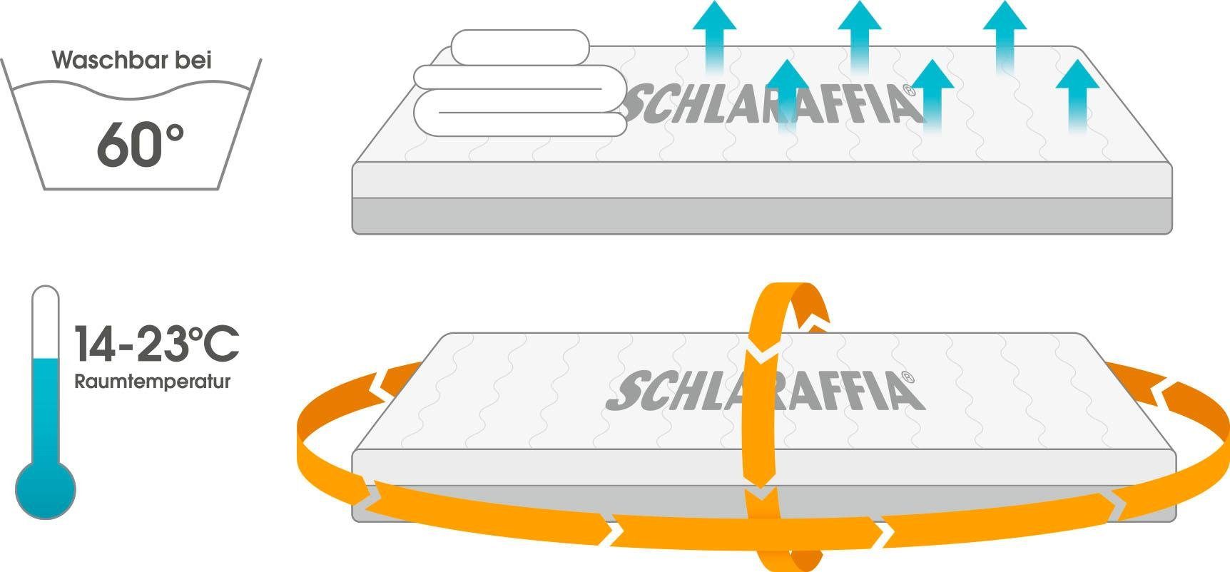 Schlaraffia Gelschuimmatras Matras GELTEX® Quantum 180, 90x200 cm en andere afmetingen te bestellen hoogte 18 cm