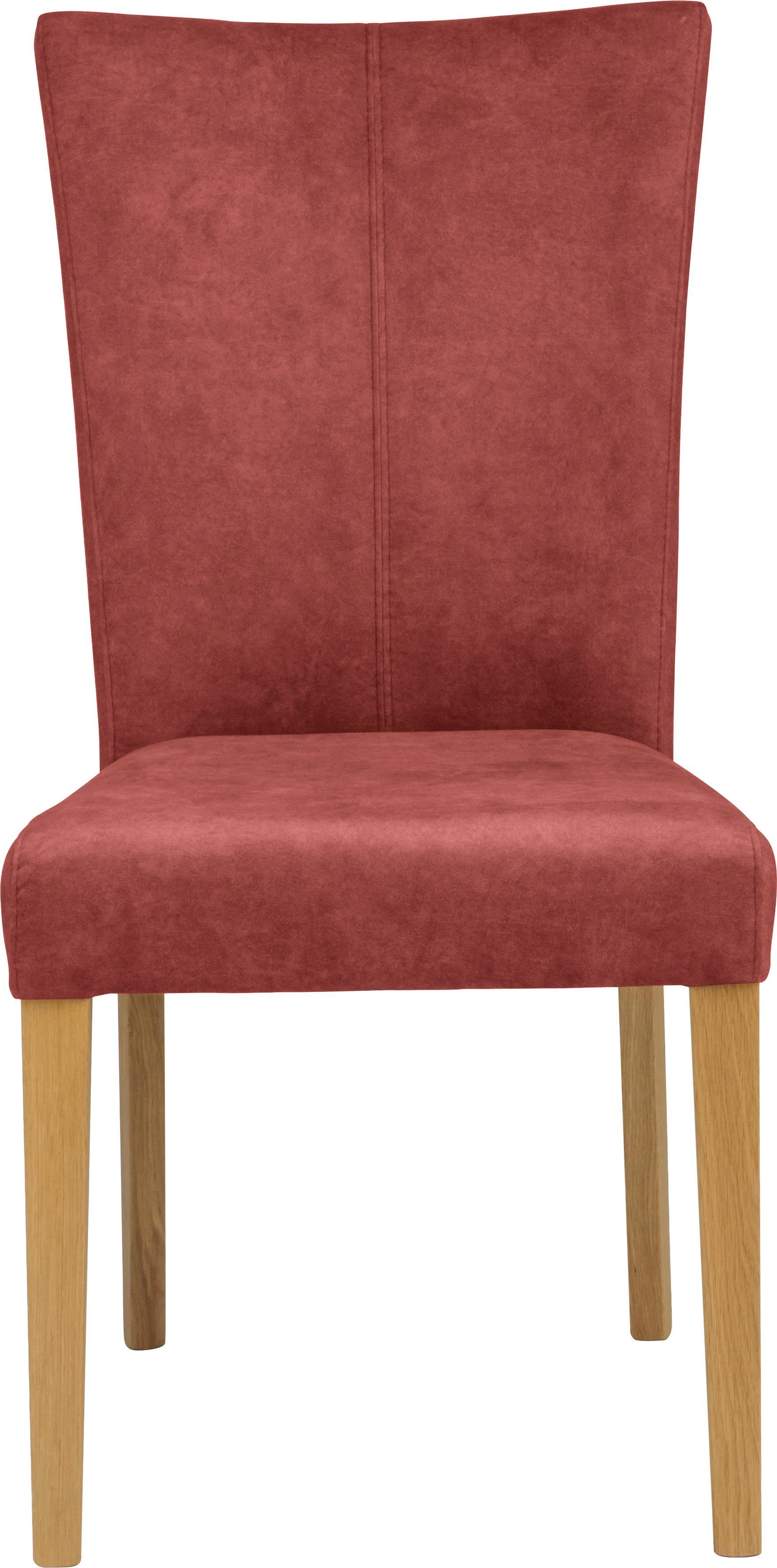 Home affaire Eetkamerstoel Aspen gestoffeerde stoel Massief houten frame, in veel bekledingskwaliteiten landhuis (set, 2 stuks)
