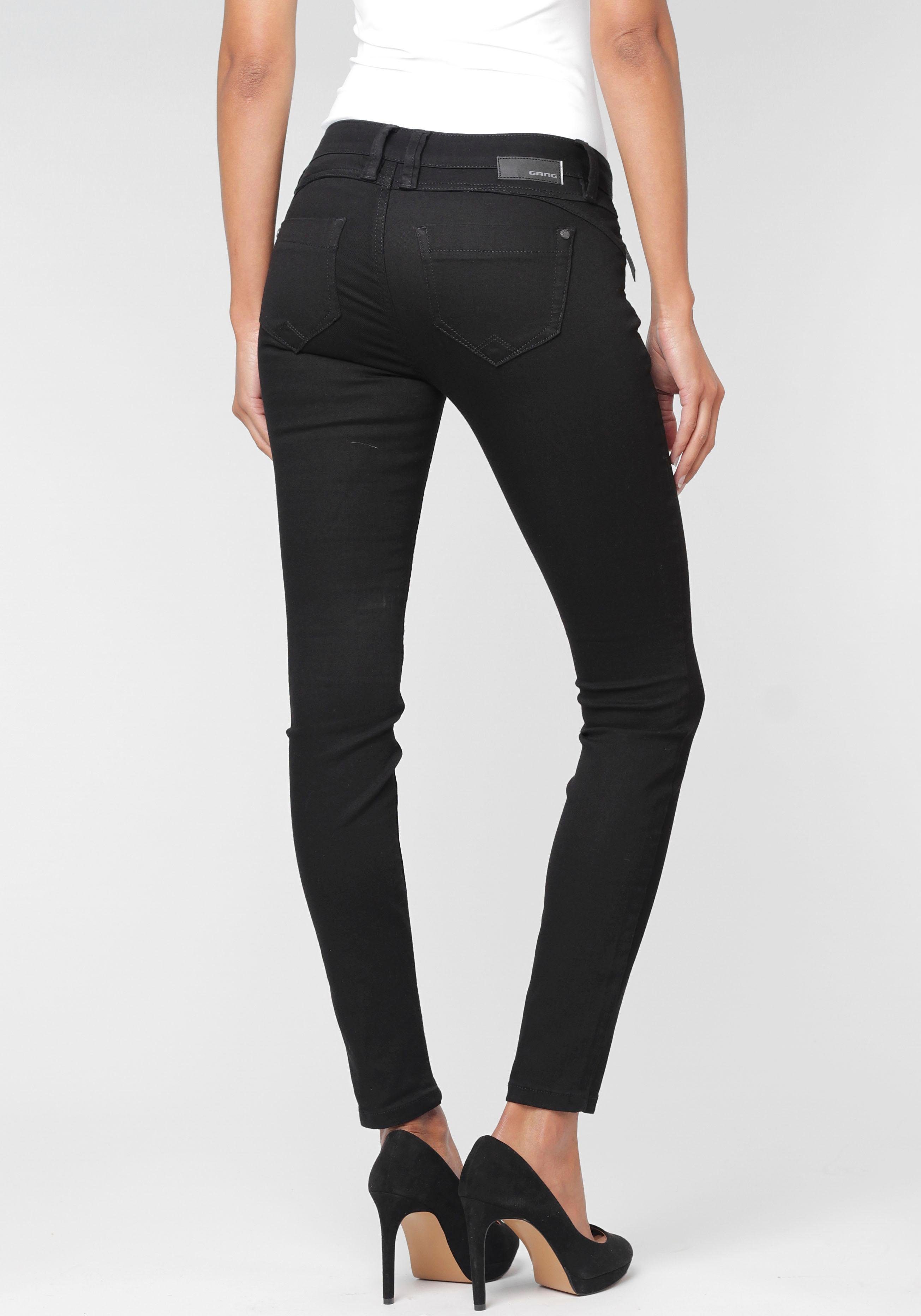 GANG Skinny fit jeans 94NIKITA met een rit-detail aan de kleingeldzakje