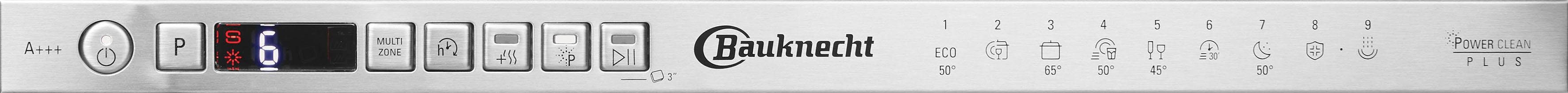 BAUKNECHT Volledig integreerbare vaatwasser BSIO 3O35 PFE X, 82 cm x 44,8 cm