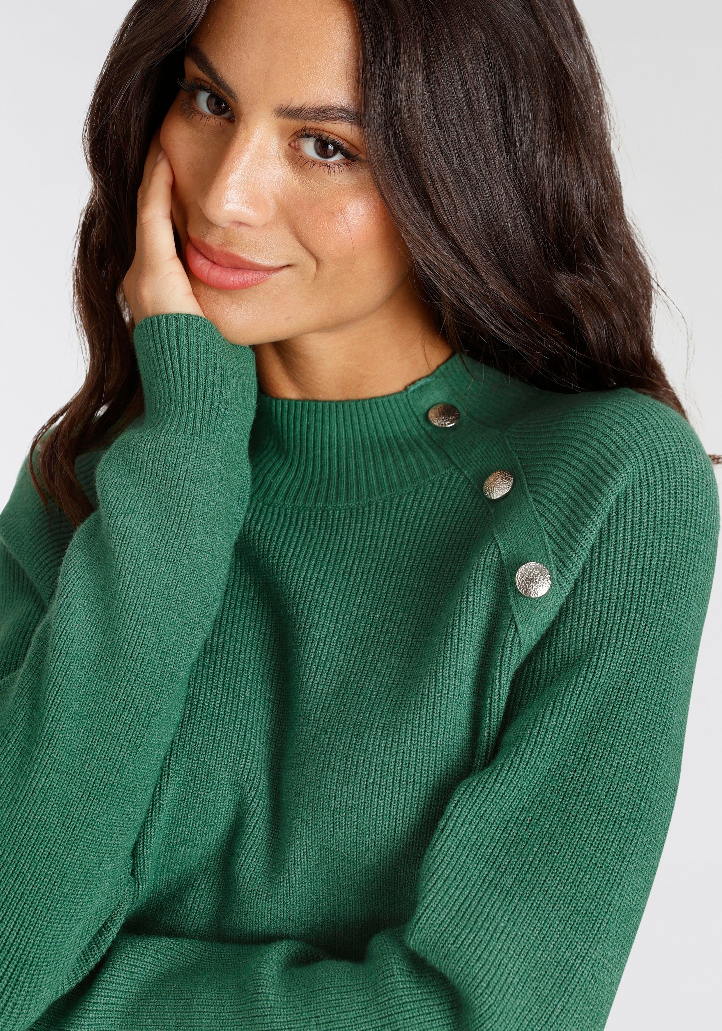 Laura Scott Gebreide trui met knoopdetail
