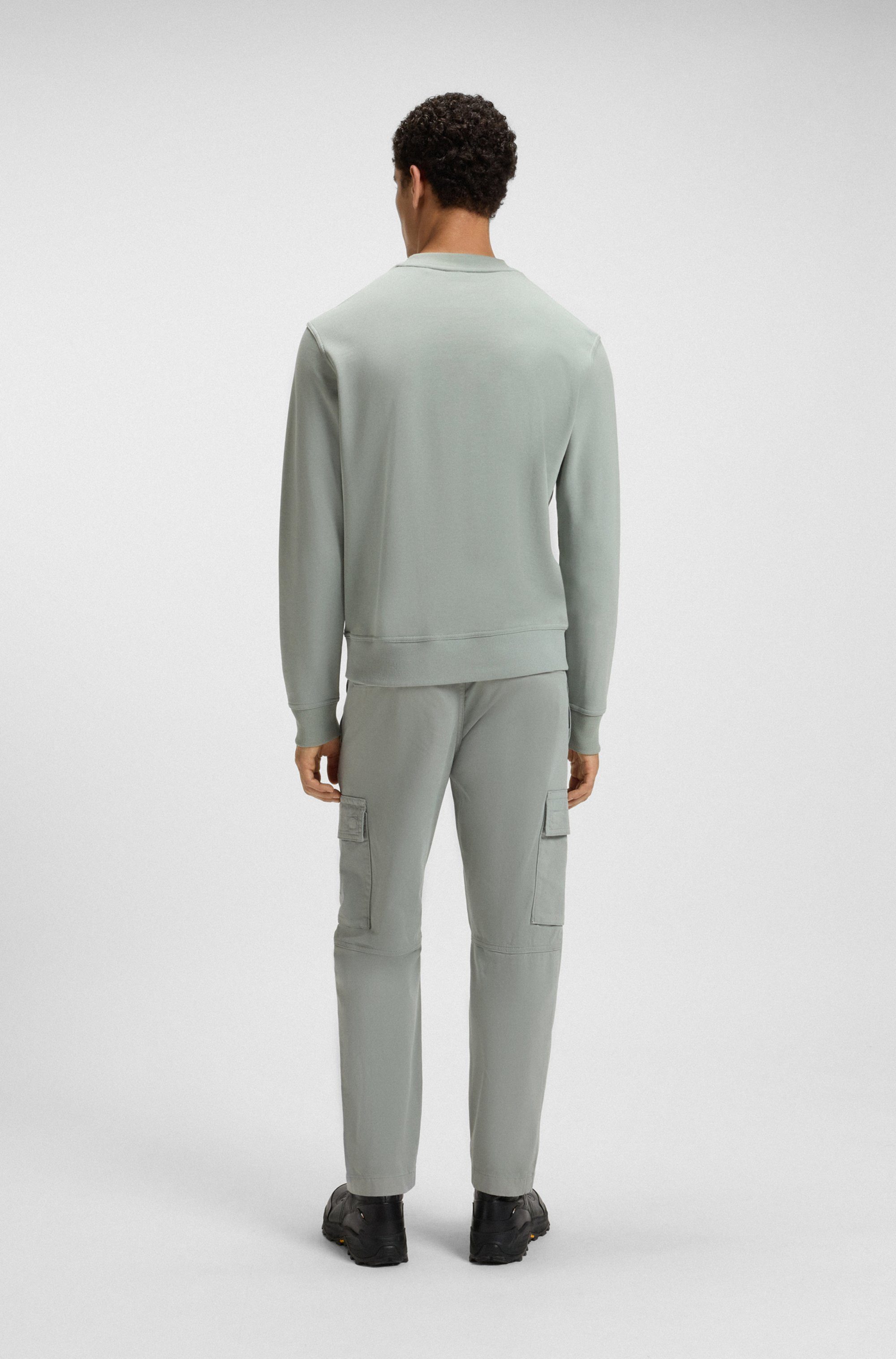 Boss Orange Sweatshirt WeSmallcrew met logo op borsthoogte