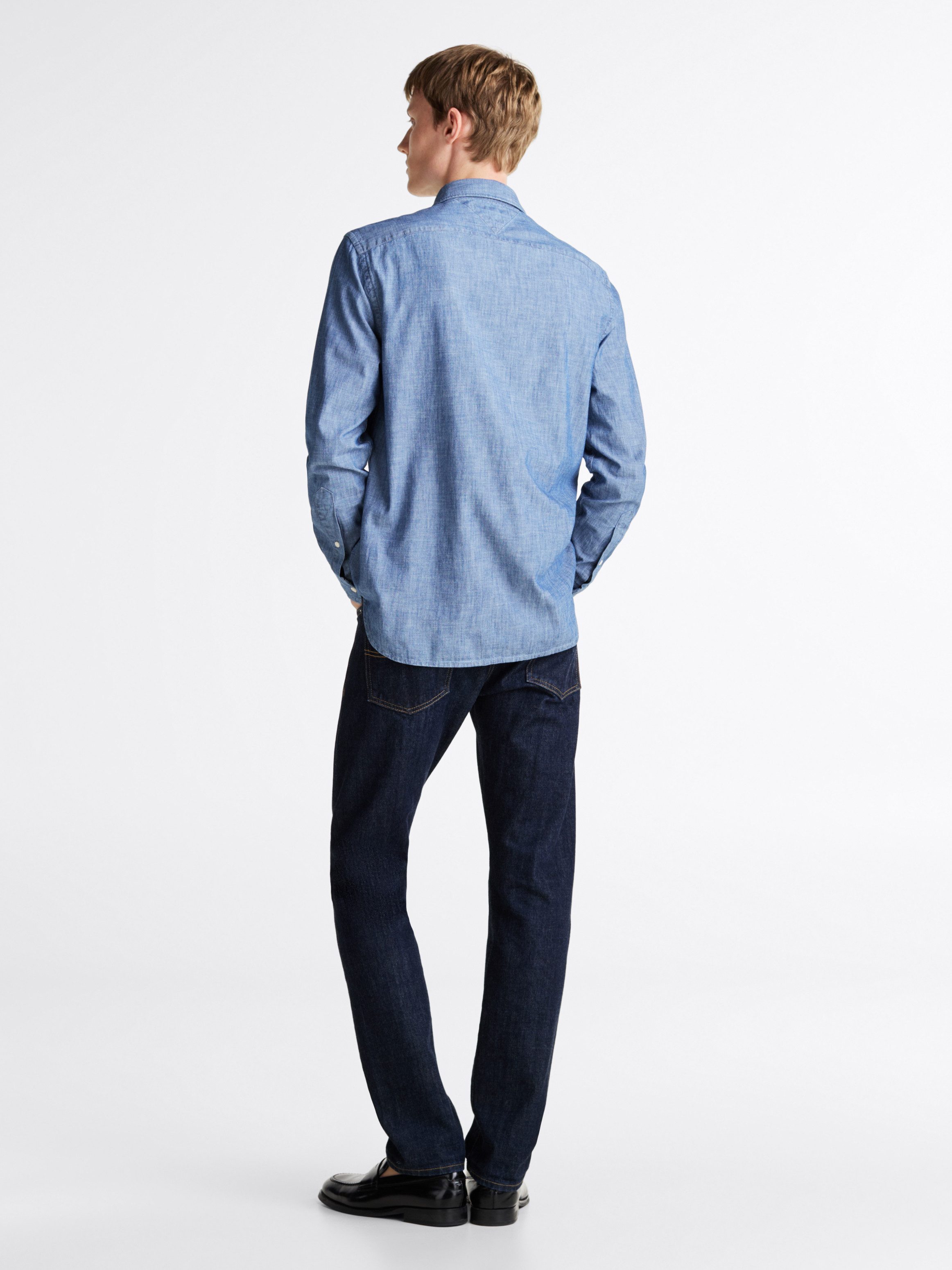 Tommy Hilfiger Overhemd met lange mouwen CHAMBRAY SOLID RF SHIRT