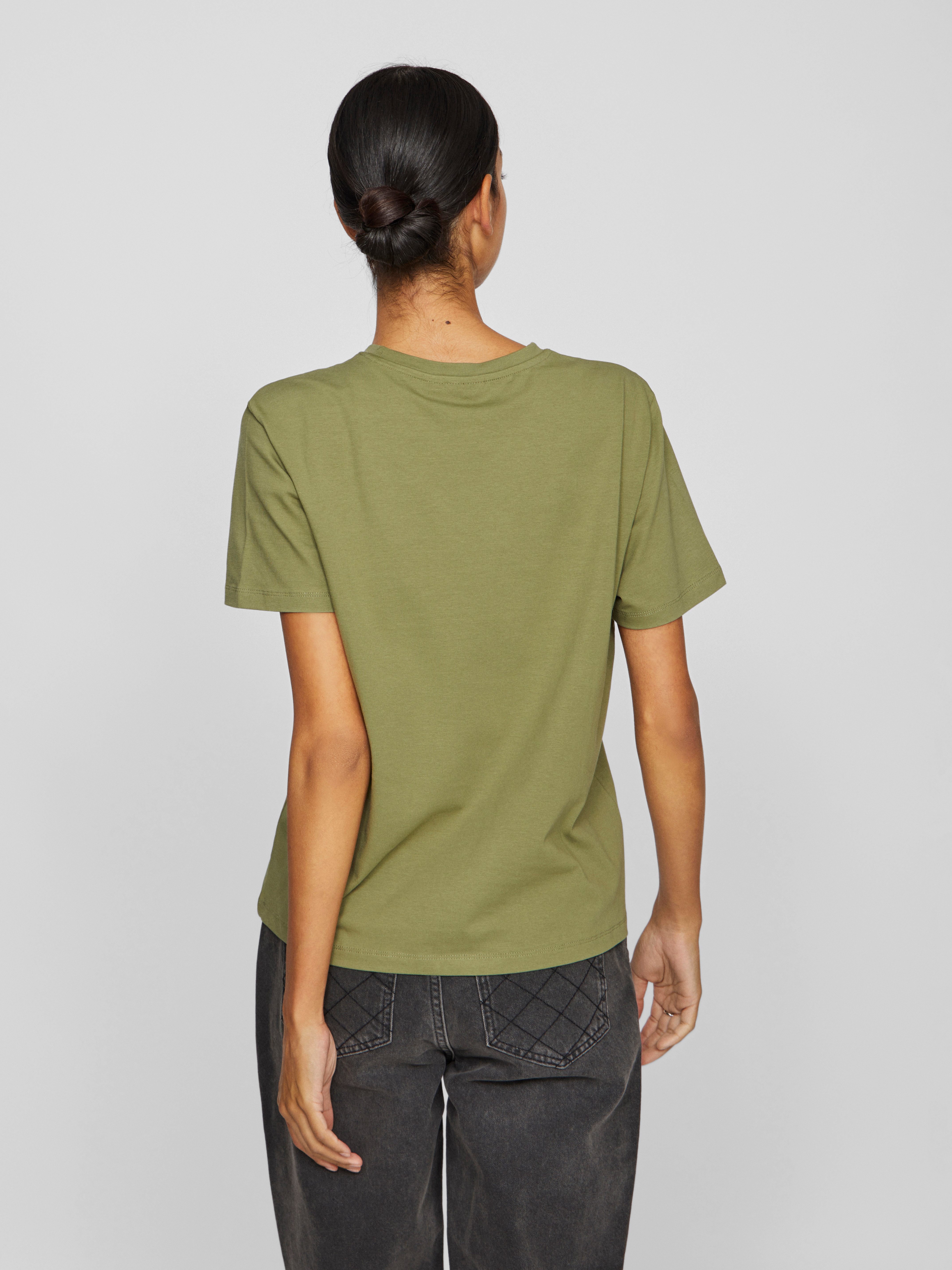 Vila Shirt met korte mouwen VINORA S/S T-SHIRT - NOOS