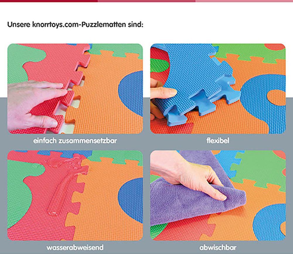 Knorrtoys® Puzzel Cijfers en letters Puzzelmat, vloerpuzzel