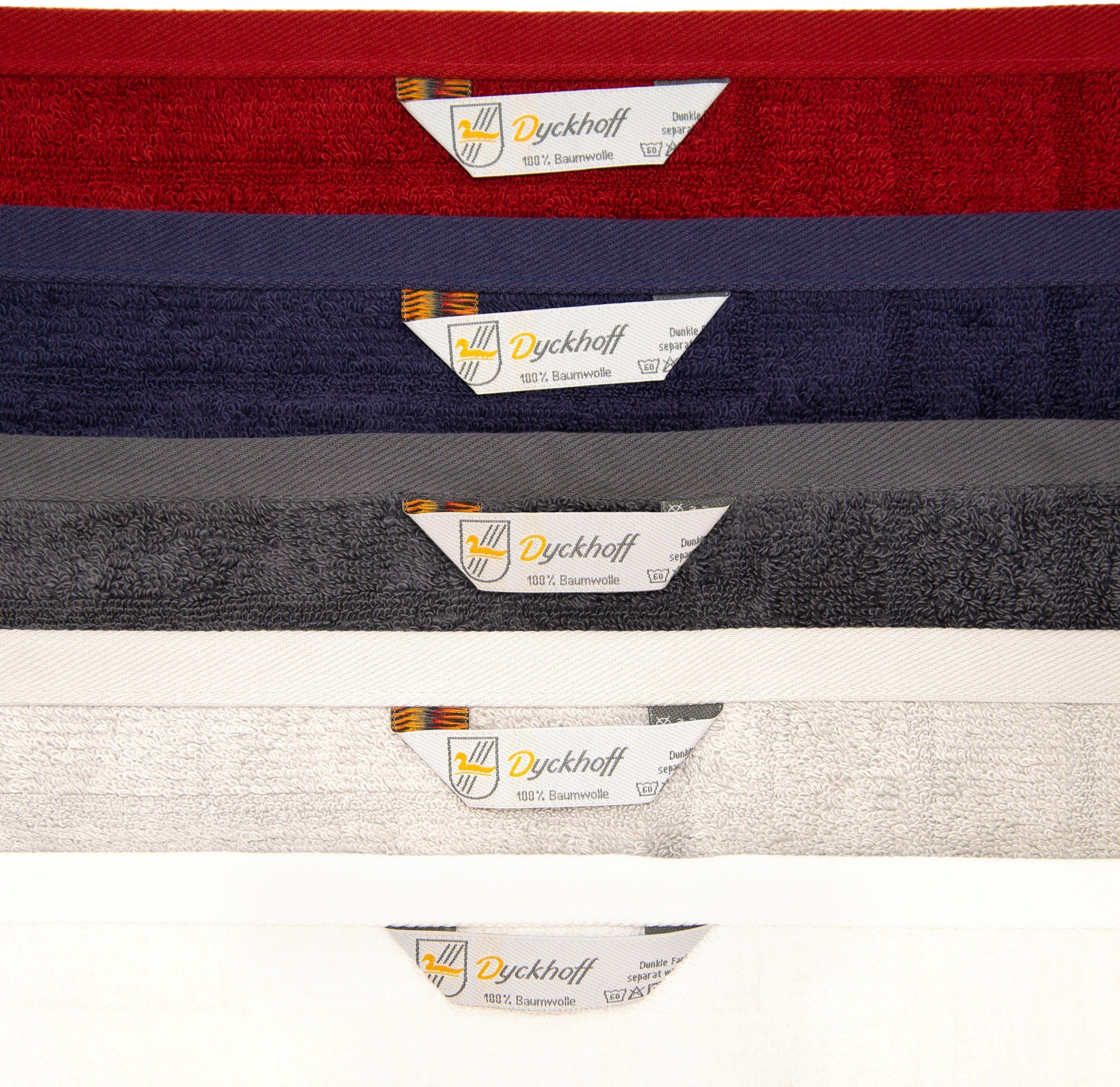 Dyckhoff Handdoekenset City Lights 4 handdoeken (50x100 cm), 2 douchehanddoeken (70x140 cm) (set, 6-delig)