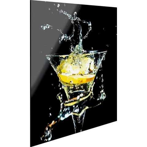 print op glas Cocktail Splash Zitrone