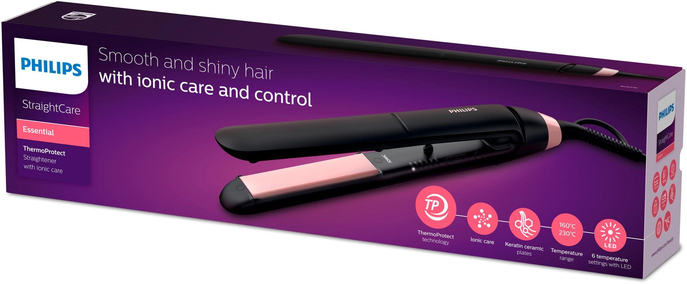 Philips Straightener BHS378/00 "thermoprotect met keratine-keramisch gecoate platen "