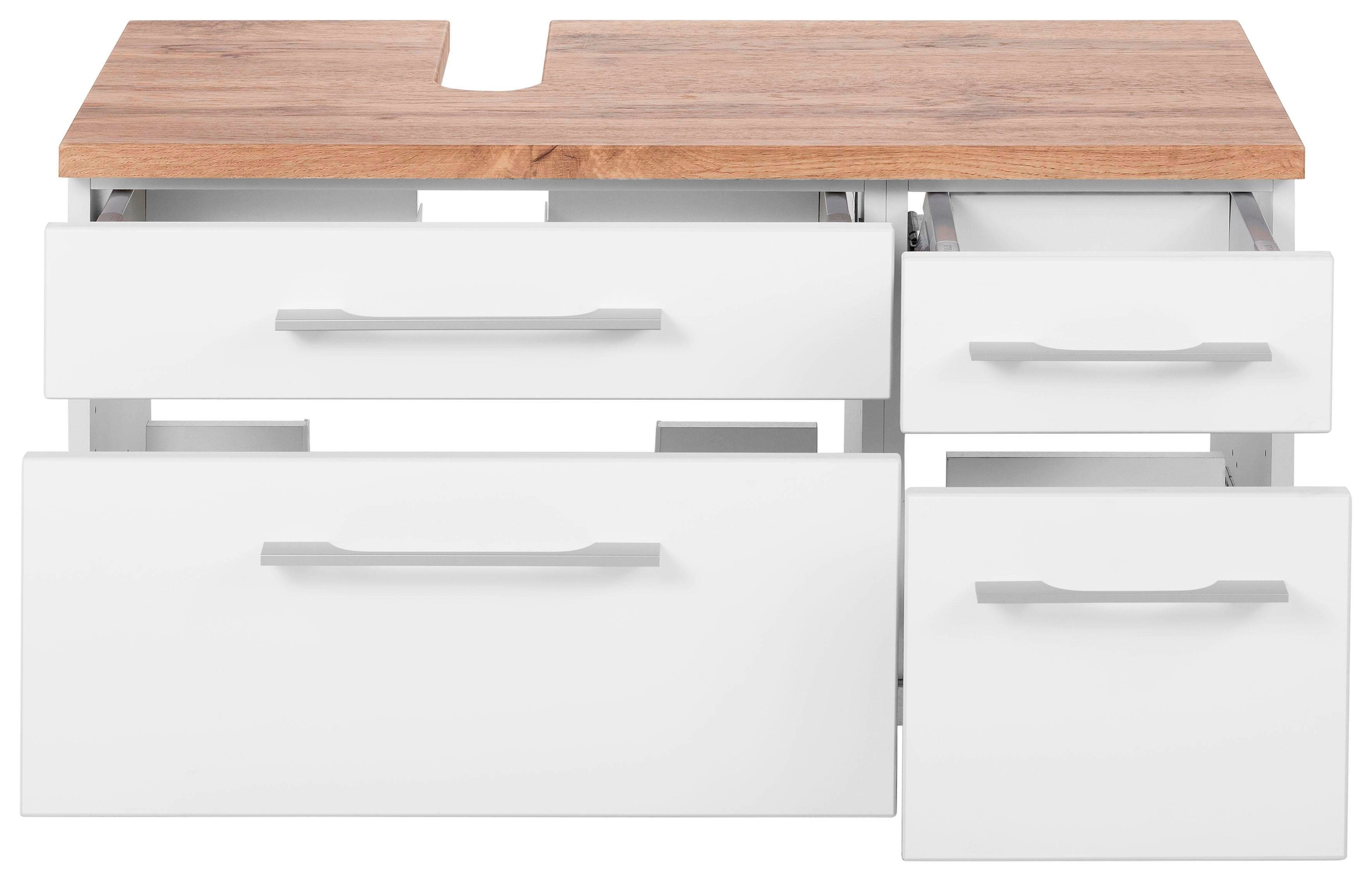 welltime Wastafelonderkast Davos Breedte 90-130 cm