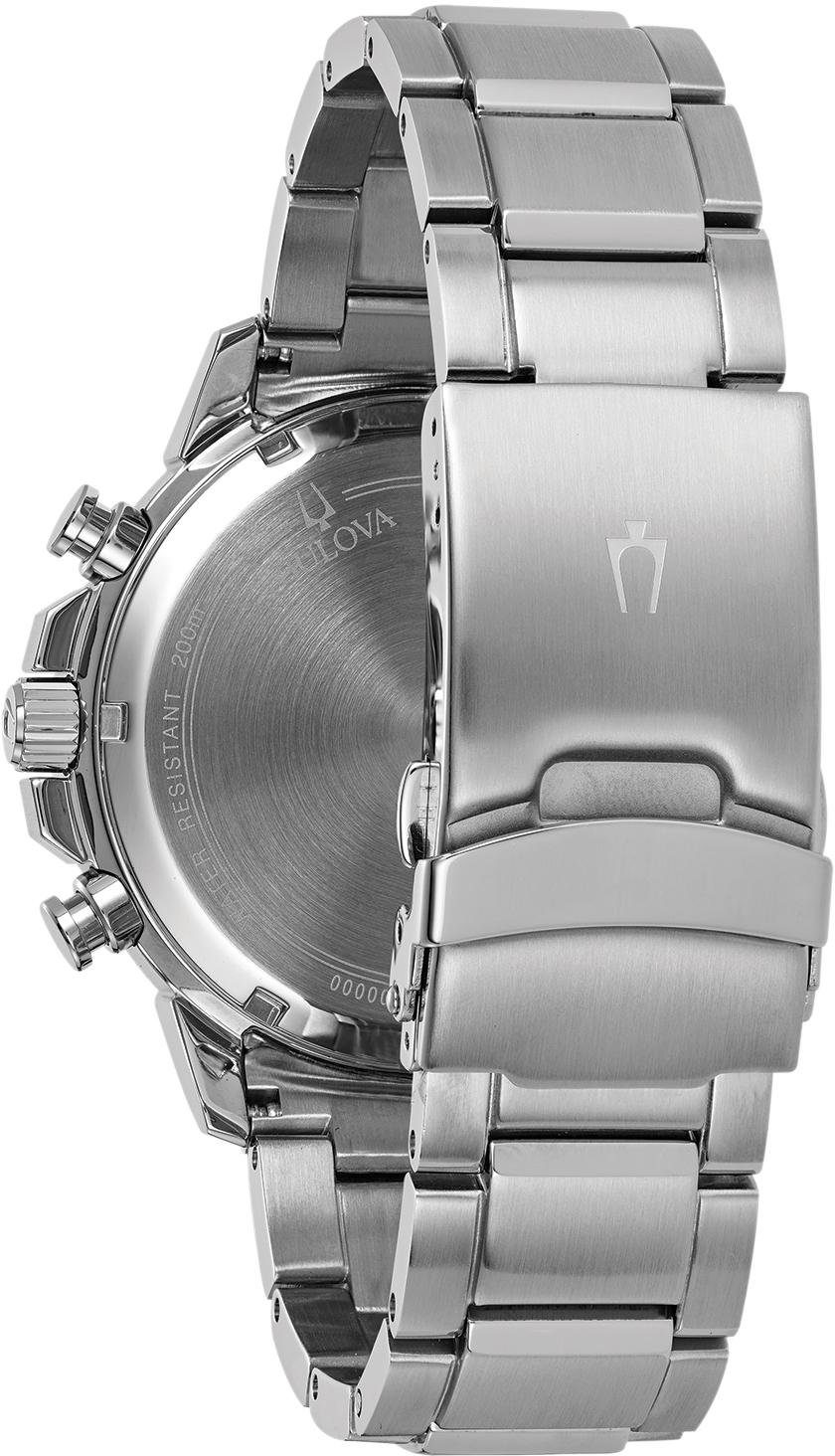 Bulova Chronograaf Marine Star Horloge, quartz, herenhorloge, roestvrijstalen band, datum