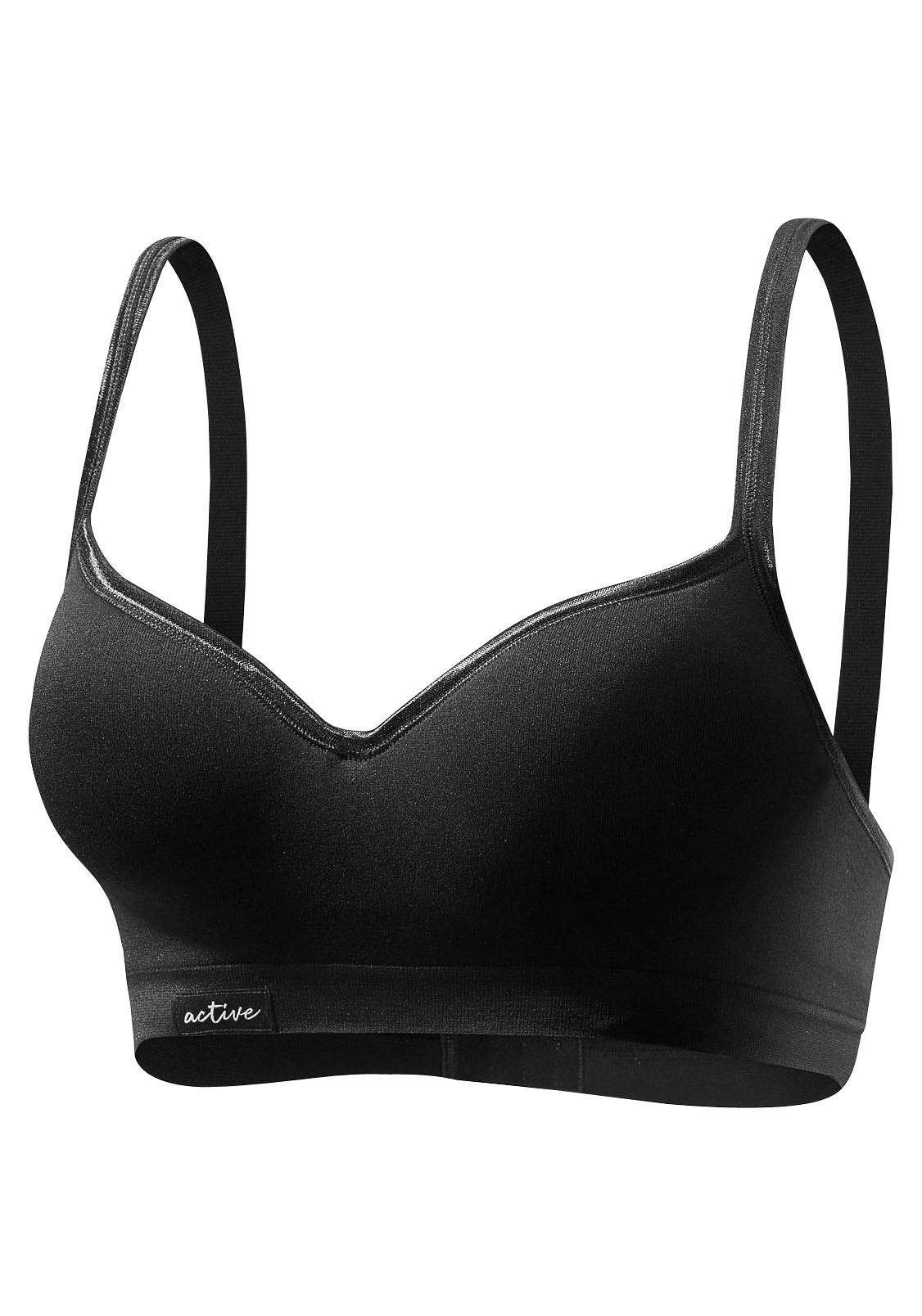 active by Lascana Sport-push-up-bh met beugel en ingewerkte push-upvullingen