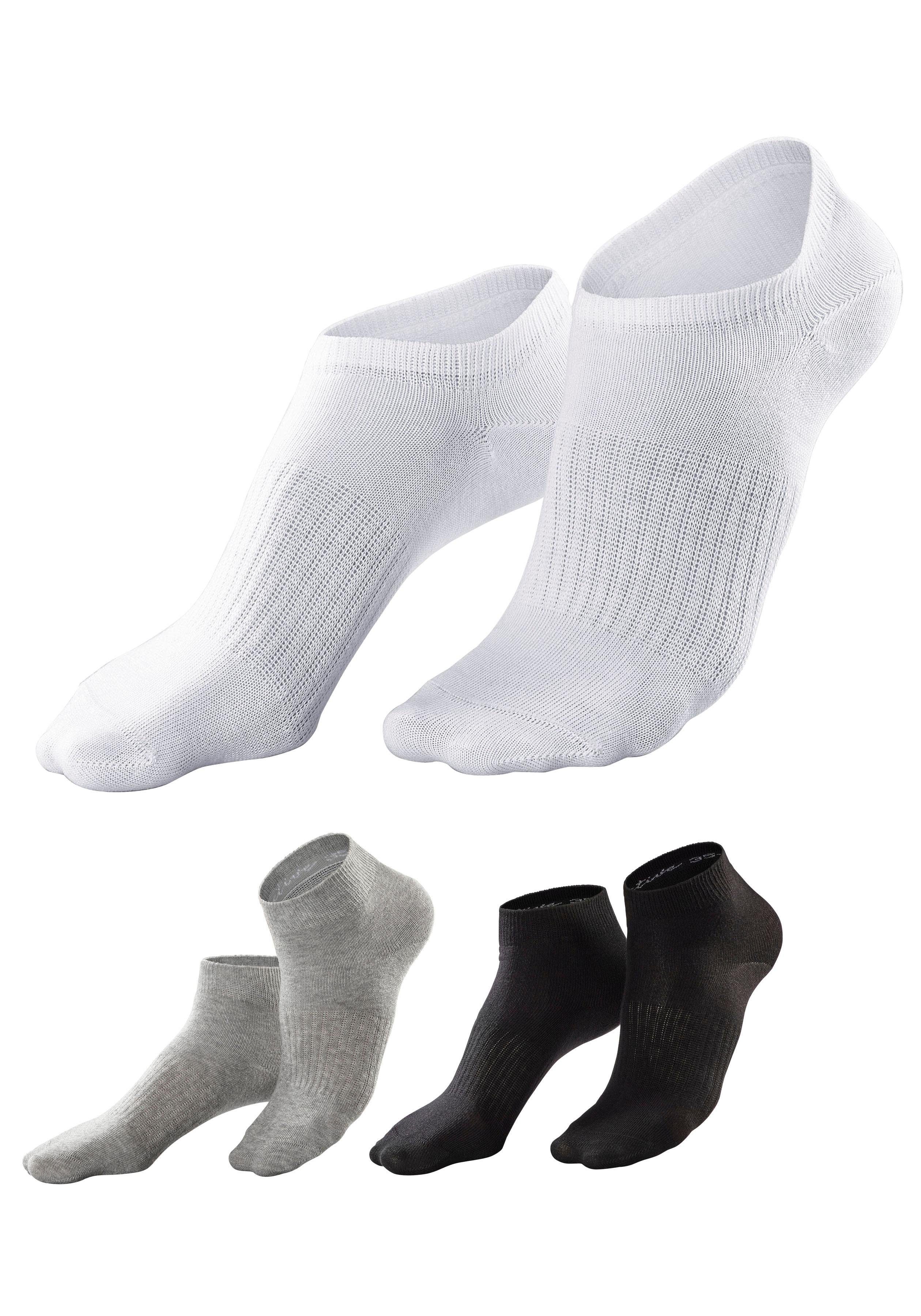active by Lascana Sneakersokken met middenvoetelastiek (set, 7 paar)