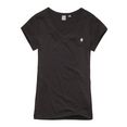 g-star raw t-shirt eyben slim top met kleine logo-frontprint zwart